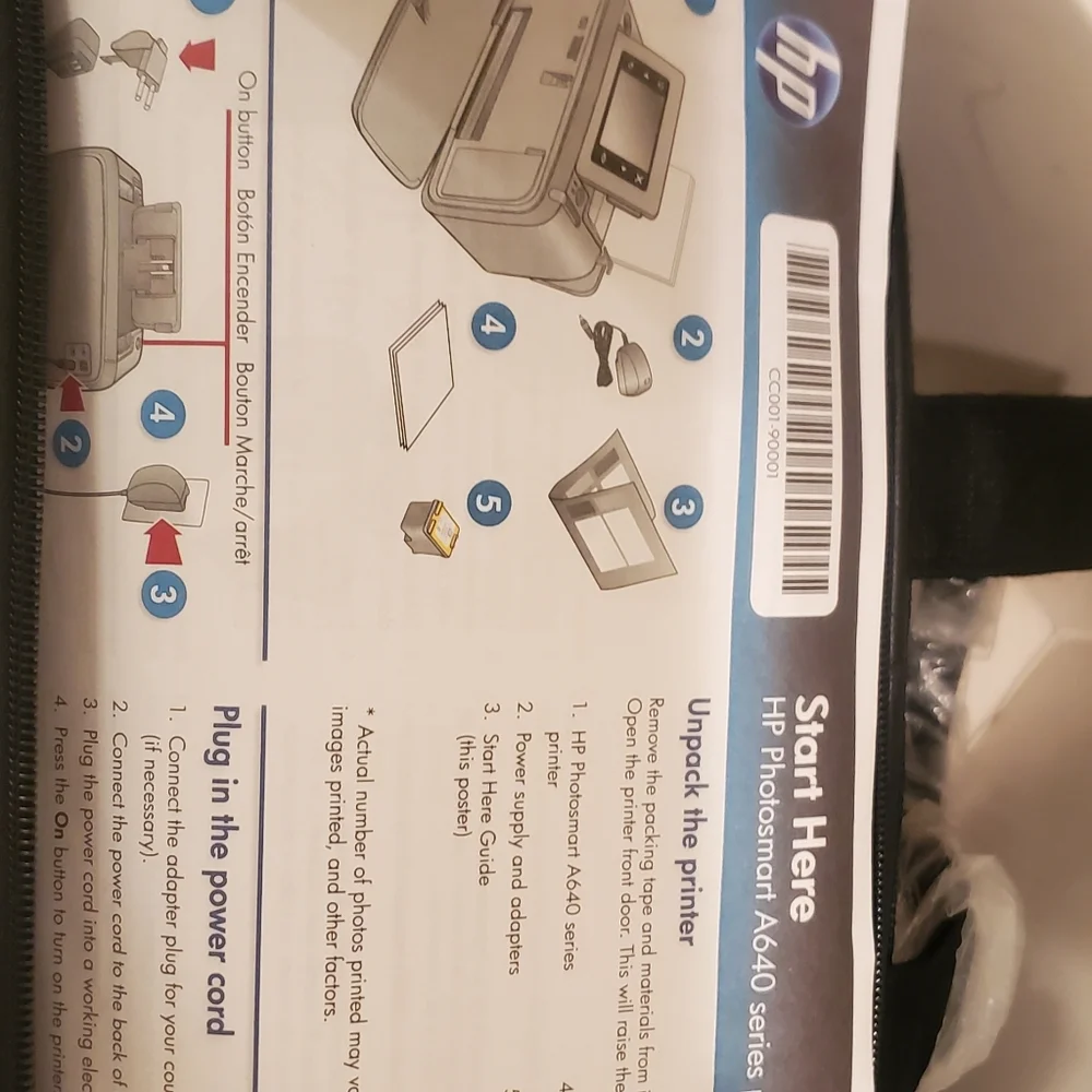 HP A640 Photosmart Portable Printer